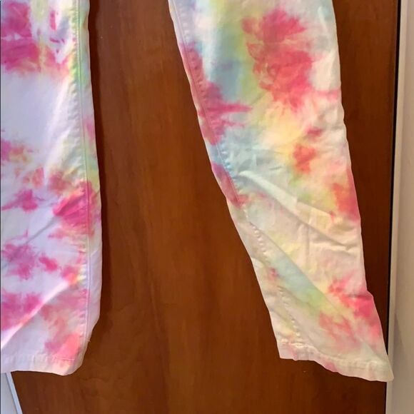 Express Tie dyed white skinny jeans - Picture 2 of 5